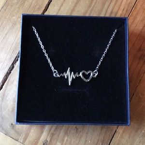 Heart beat necklace. BNWT. In gift box.